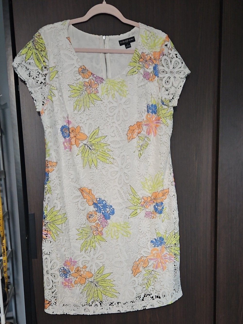 Tribal Femme Zip Up Lacr Dress